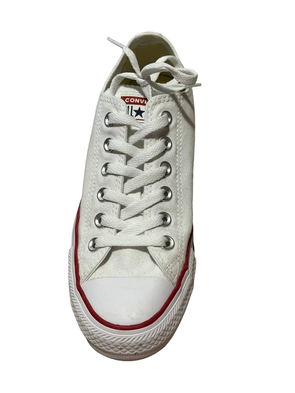 Converse Chuck Taylor All Star Classic Low Optical White Sneakers Womens 8 Men 6